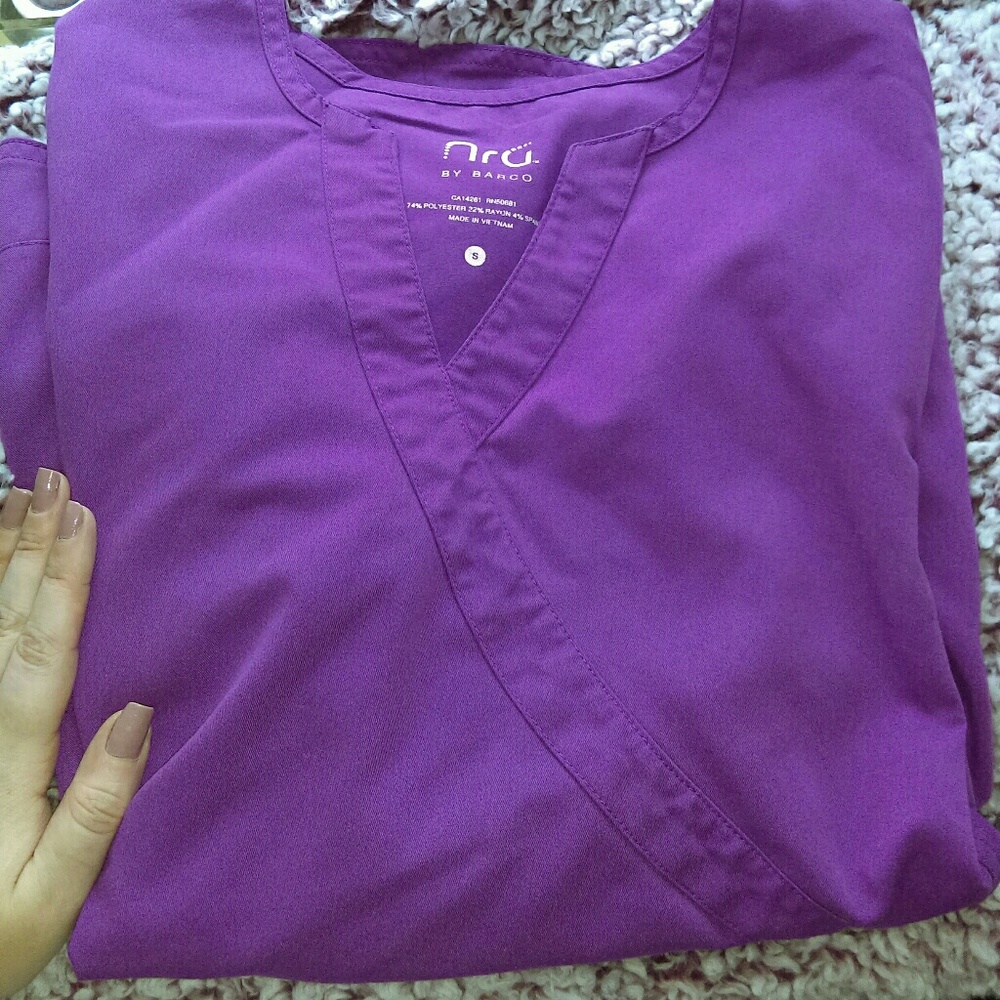 Purple scrub top